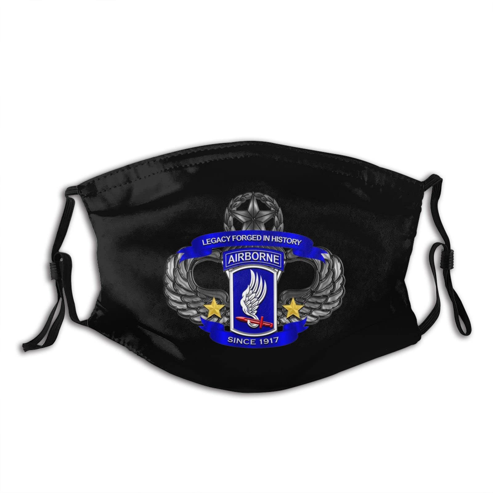 173rd Airborne Brigade Reusable Balaclava Face Mask - Breathable Dustproof Scarf for Outdoor Activities, Hiking, Cycling & Airsoft (Adult Size)