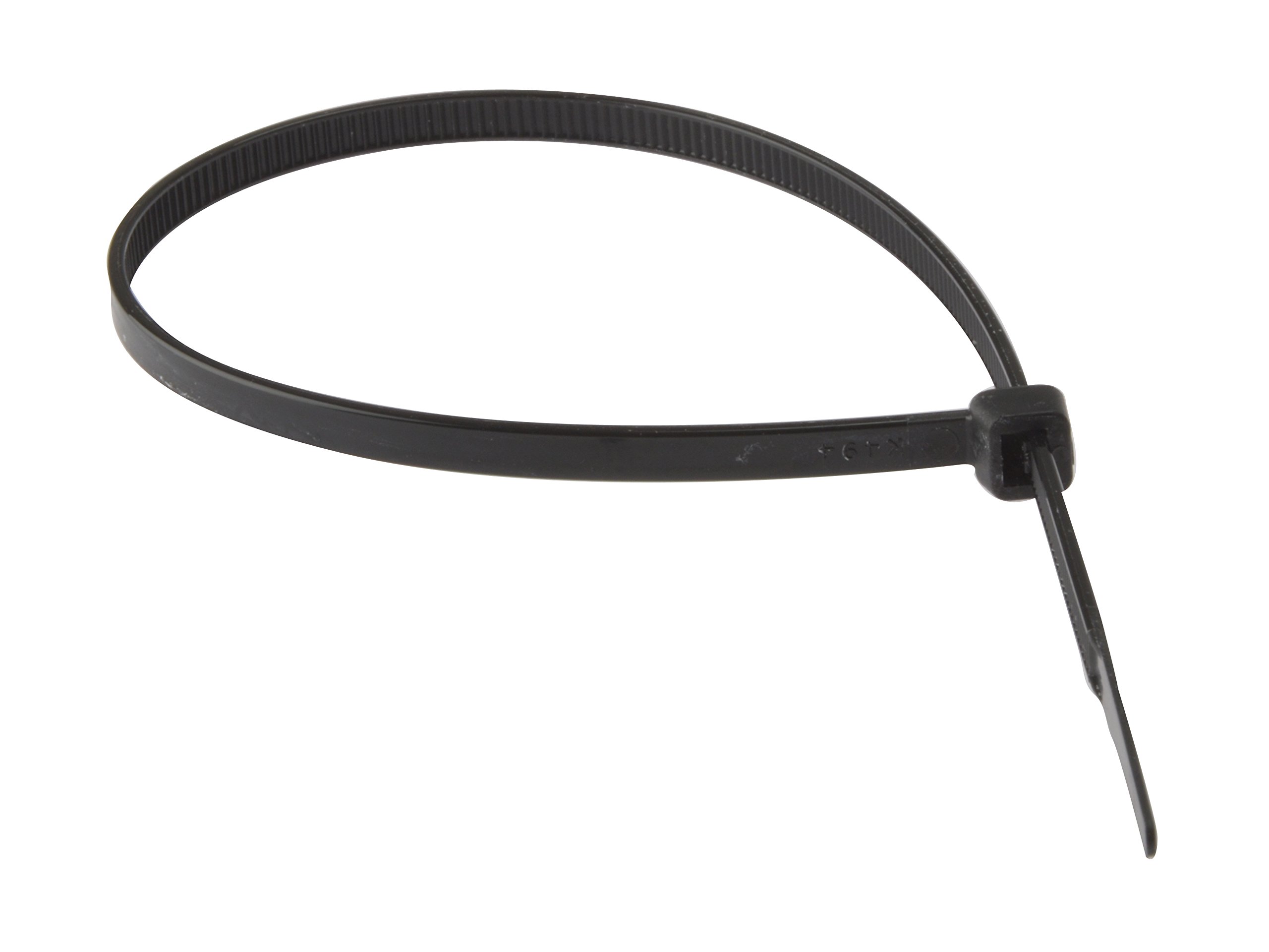 100PCS Black Nylon Cable Ties 4.6x200mm - Heavy Duty Zip Ties for Organizing Wires, Cables & DIY Projects - Home Office, Workshop & Industrial Use
