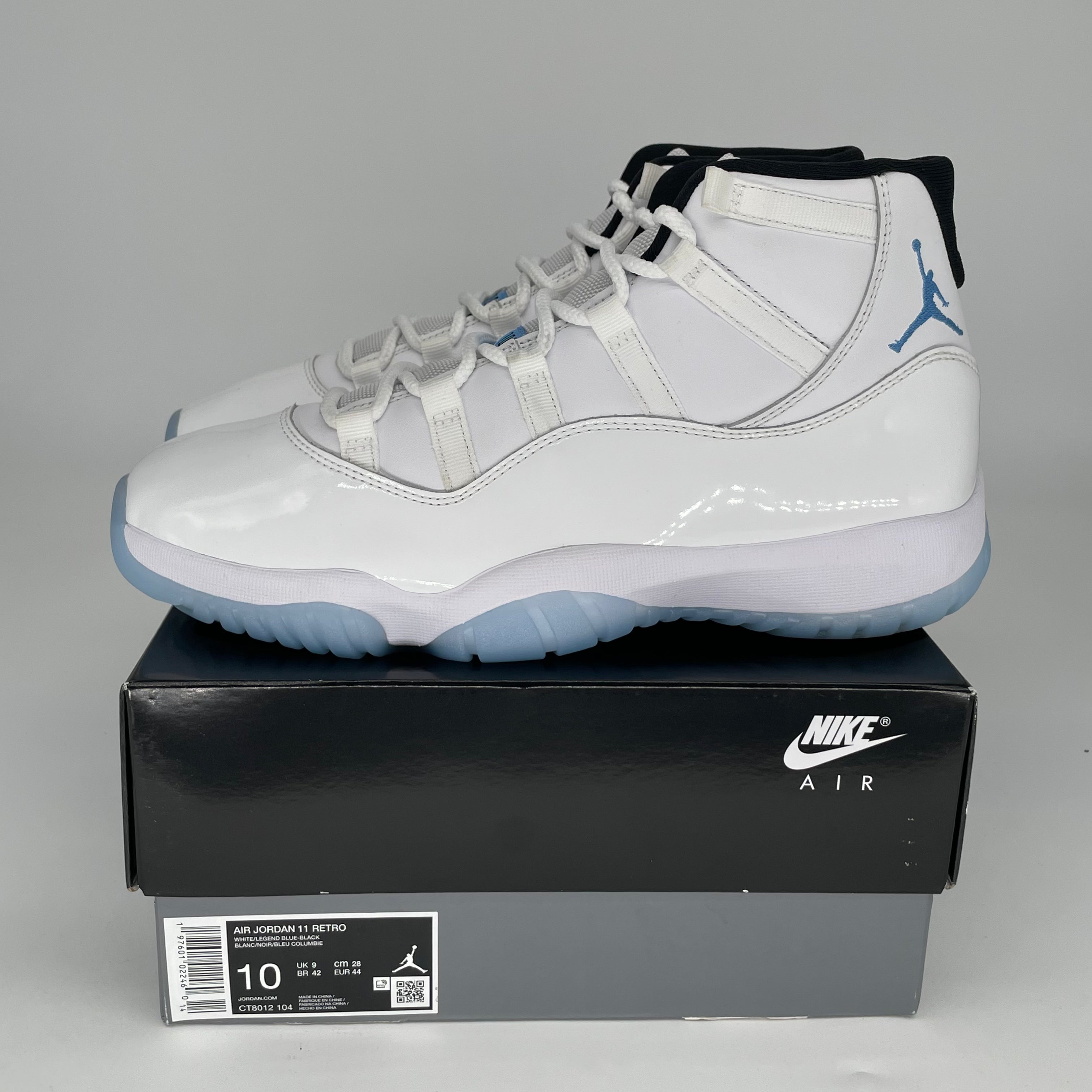 AIR JORDAN 11 LEGEND BLUE Men's Basketball Shoes Size 10 - Retro Sneakers for Sports & Casual Wear (Style: CT8012-104) | Perfect for Basketball Games, Gym Workouts and Street Fashion