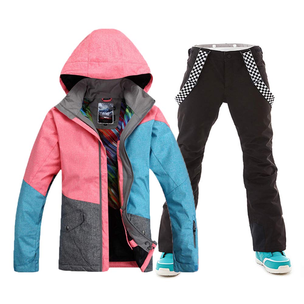 Women's Waterproof Windproof Snowboard Suit & Ski Jacket Pants Set - Winter Sports Outerwear for Skiing, Snowboarding & Cold Weather Adventures