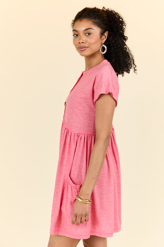 Red Button Knit Dress for Women - Elegant Casual & Party Wear - Perfect for Dates, Office, and Special Occasions | On Sale Now