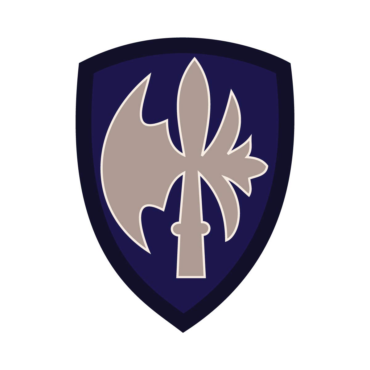 65th Infantry SSI 9 Inch Full Color Vinyl Decal - US Army Division Milk Mug Design | Patriotic Drinkware for Military Enthusiasts & Veterans Gifts