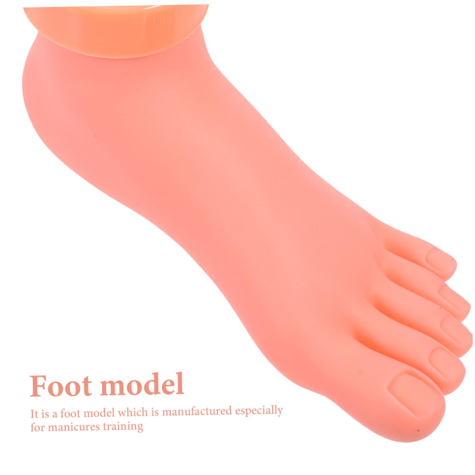 Professional Nail Art Training Mannequin Foot - Bendable Fake Toe Model for Salon Practice & Nail Art Design - Perfect for Beginners, Students & Professionals (Pink) | Ideal for Nail Tech Training, DIY Nail Art & Salon Demonstrations
