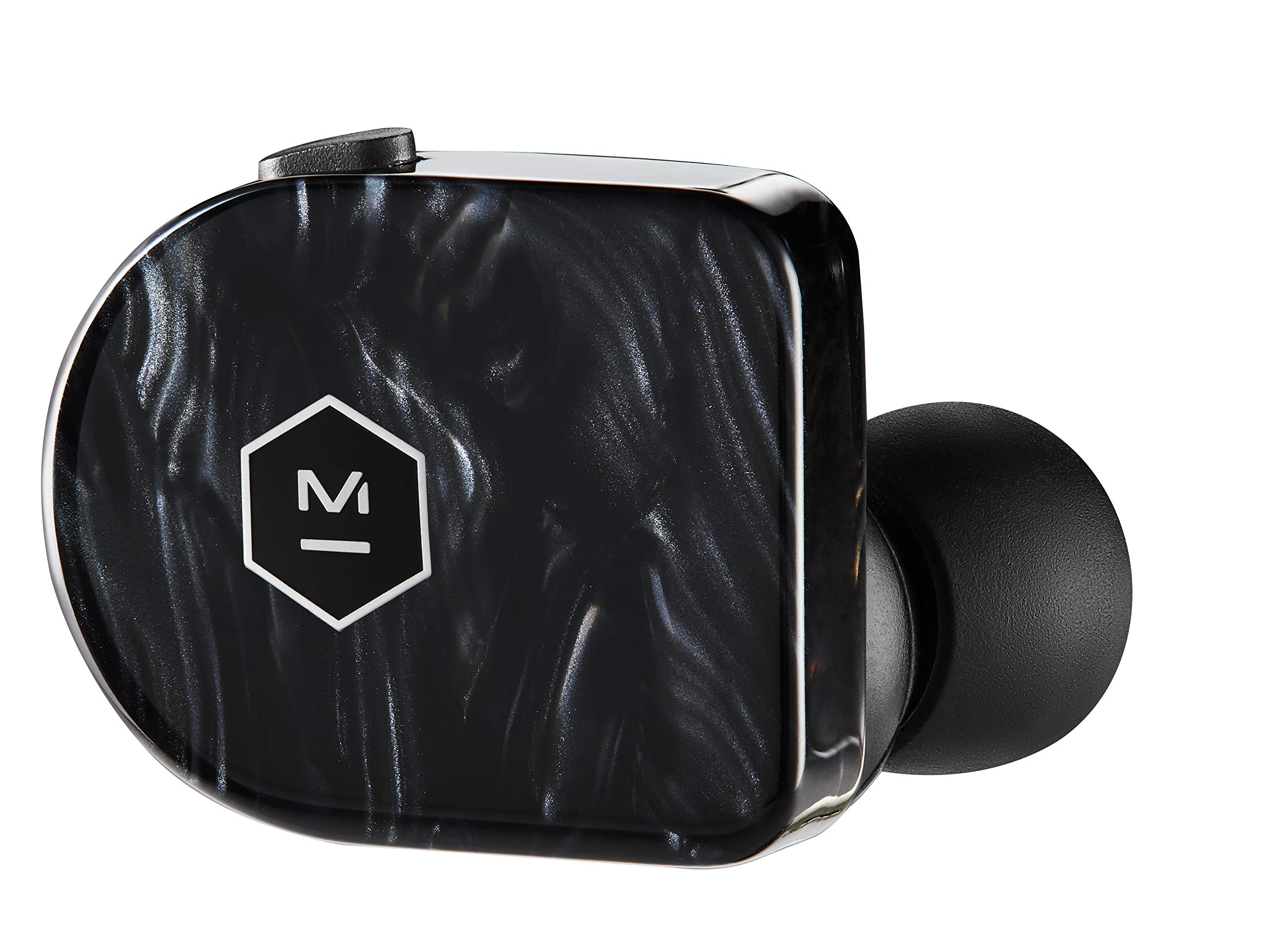 MASTER & DYNAMIC MW07 Plus Wireless Earbuds with Active Noise Cancelling (ANC), Bluetooth 5.0, Built-in Mic, Lightweight In-Ear Design - Black Quartz - Perfect for Commuting, Workouts & Travel