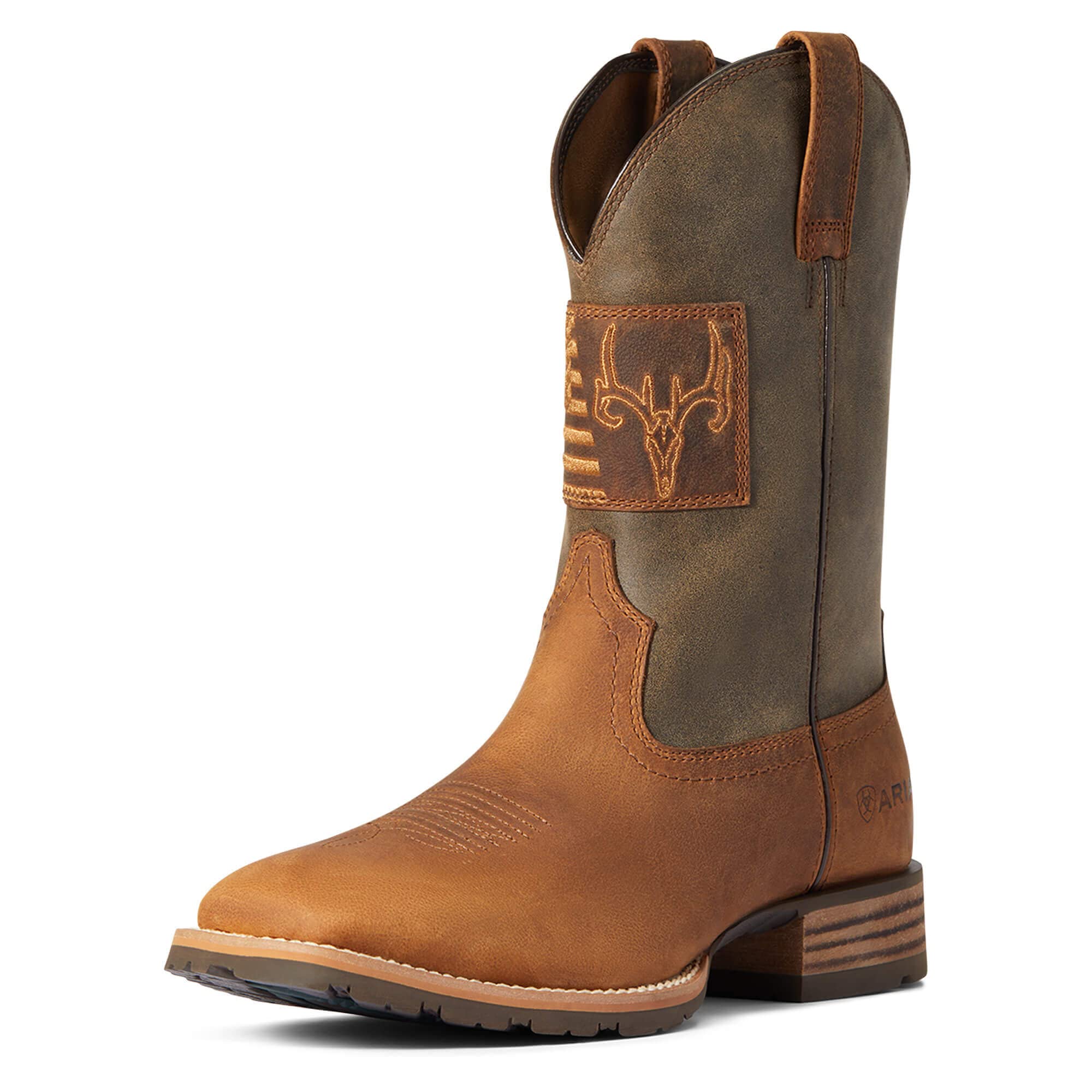 Ariat Men's Hybrid Patriot Country Cowboy Boots - Durable Western Work & Casual Boots for Riding, Hiking & Outdoor Activities