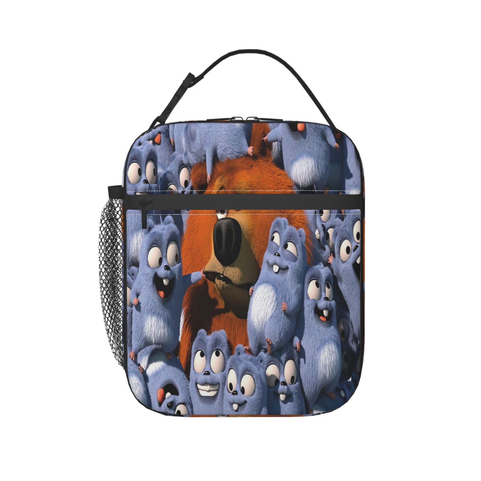 Insulated Lunch Bag Cooler Tote for Women & Men - Leakproof Reusable Lunch Box for Work, School, Picnic & Hiking - Grizzly and The Lemmings Design
