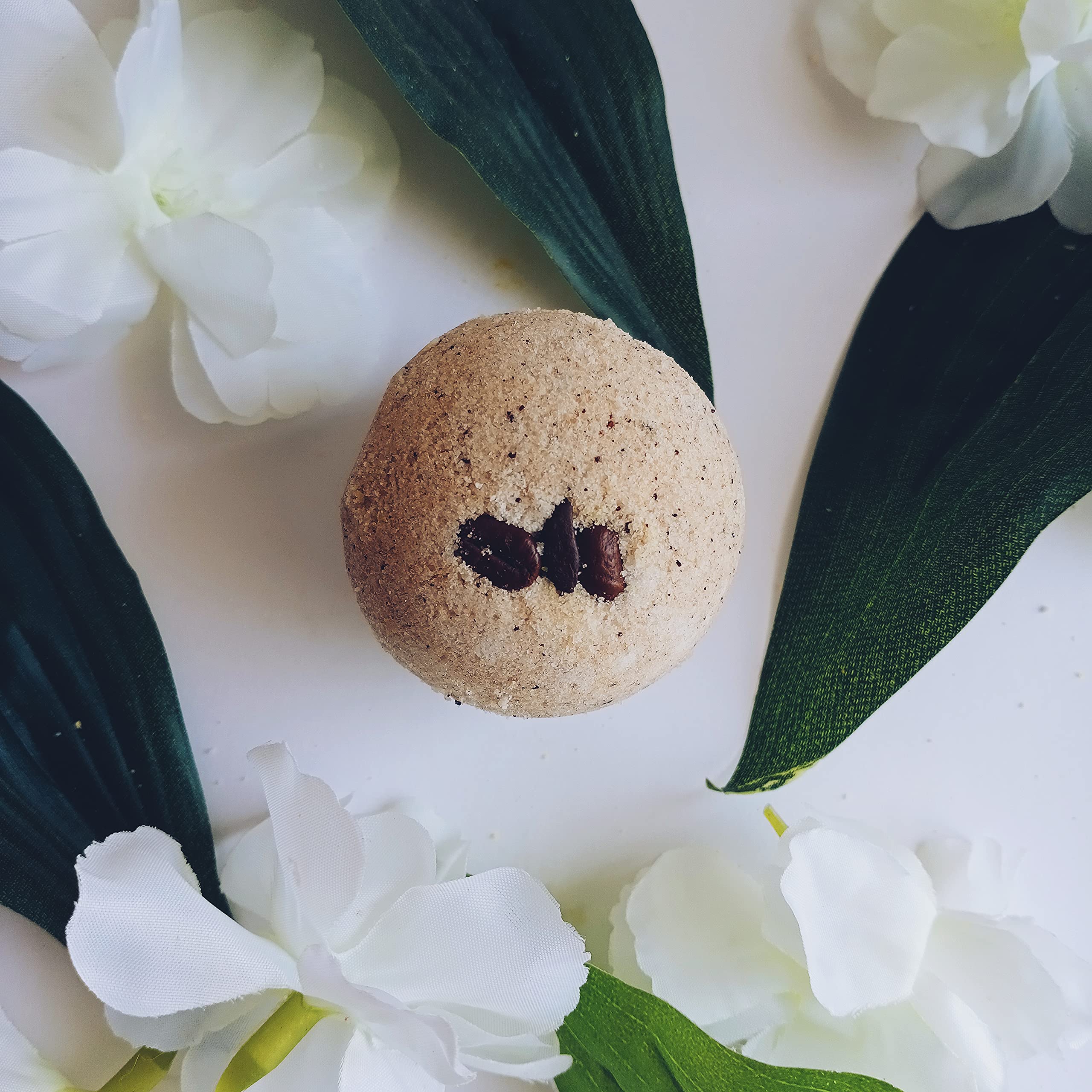 Aaranyam Luxury Bath Bomb with Rose Petals, Coffee, Calendula, Oats, Pink Salt & Lavender - Hydrating & Moisturizing for Relaxing Spa Experience (75g, Pack of 6) | Perfect for Self-Care, Gift Giving & Stress Relief