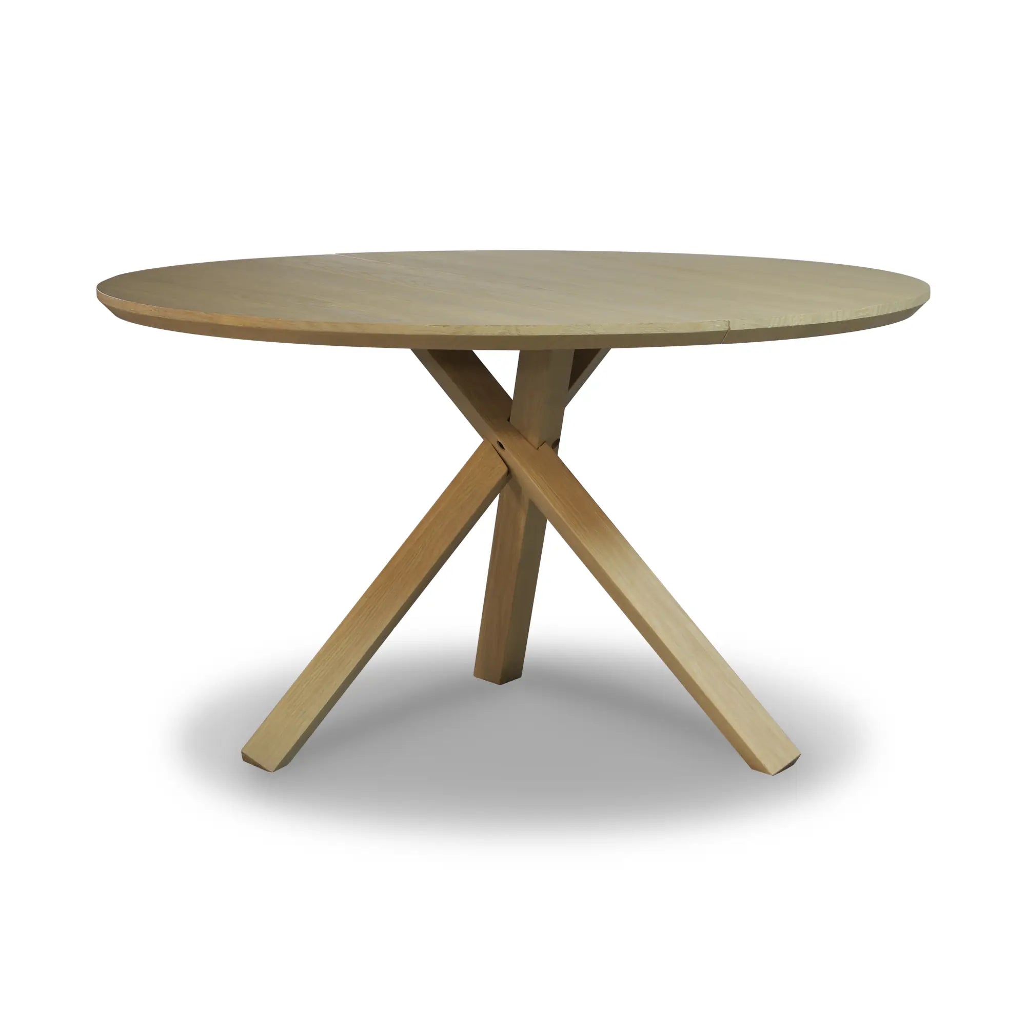 Stylish Cascais Round Dining Table - Modern Wooden Kitchen Table for 4-6 People | Perfect for Small Spaces, Breakfast Nooks & Cozy Family Meals