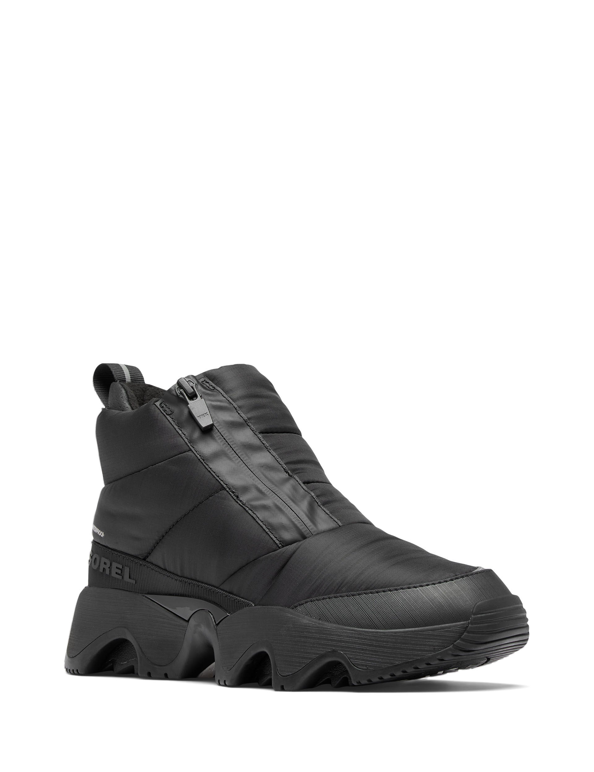 Kinetic Impact Puffy Sneaker Boot - Black/Sea Salt - Comfortable Winter Shoes for Women, Waterproof & Warm Snow Boots for Outdoor Activities