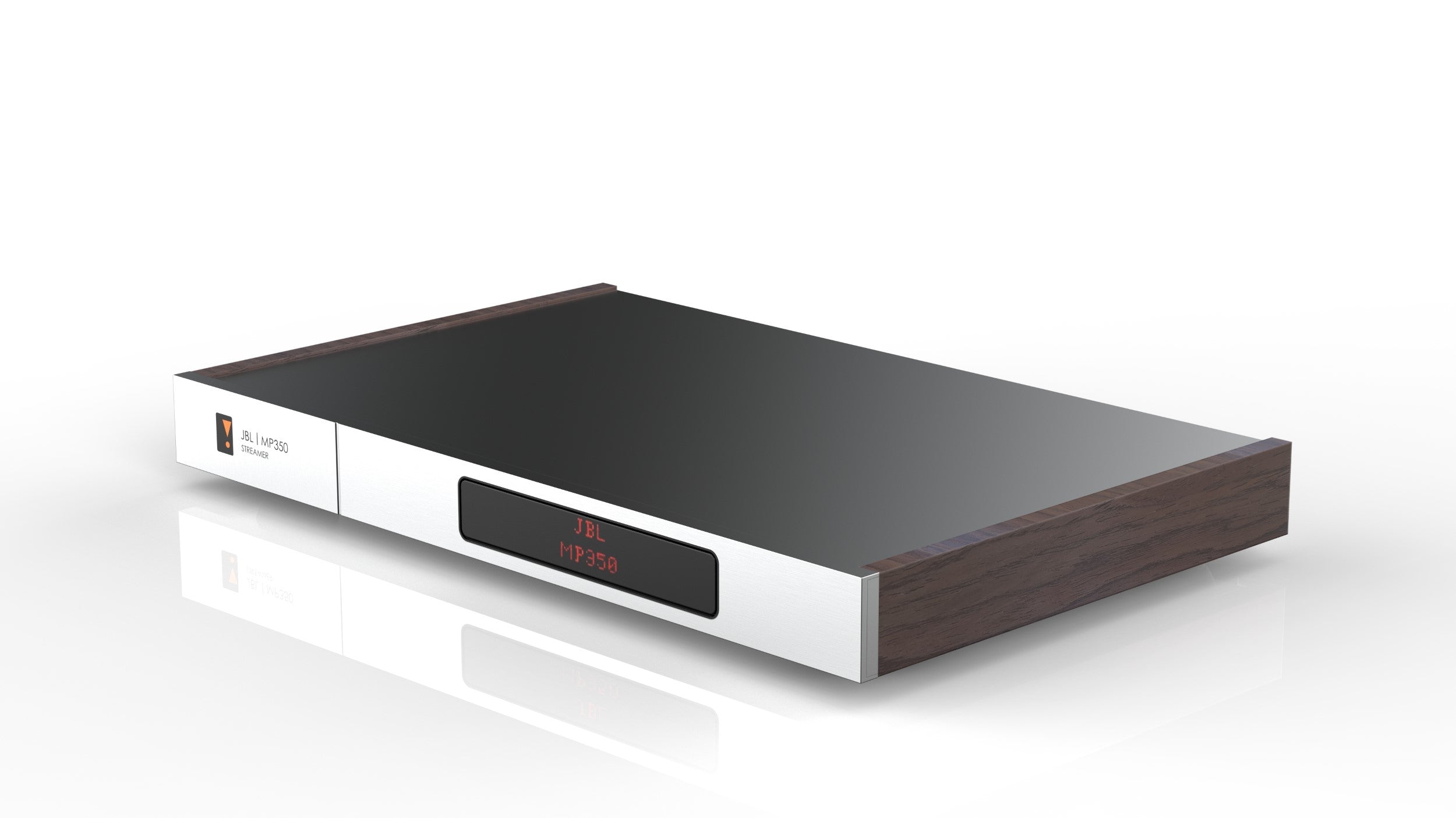 JBL MP350 Classic Wireless Streaming Music Player with Bluetooth - Premium Walnut Finish for Home, Office, and Party Use