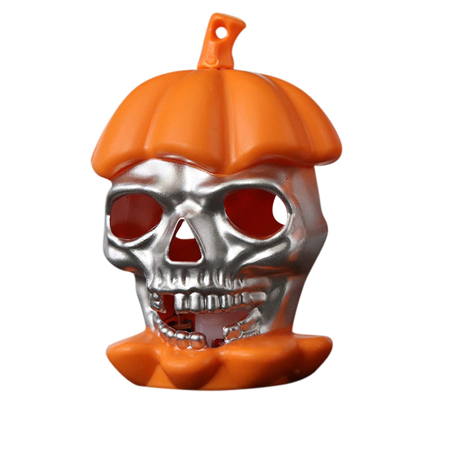 Halloween Skull LED Lantern - Cute Pumpkin Candle Light for Desktop Decorations (Orange) | Spooky Party Supplies, Home Decor & Gift Idea