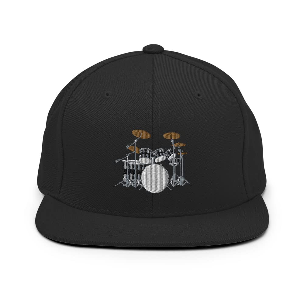 Stylish Embroidered Drummer Snapback Hat for Men - Trendy Trucker Cap for Drummers & Music Lovers - Perfect for Concerts, Gigs & Casual Wear