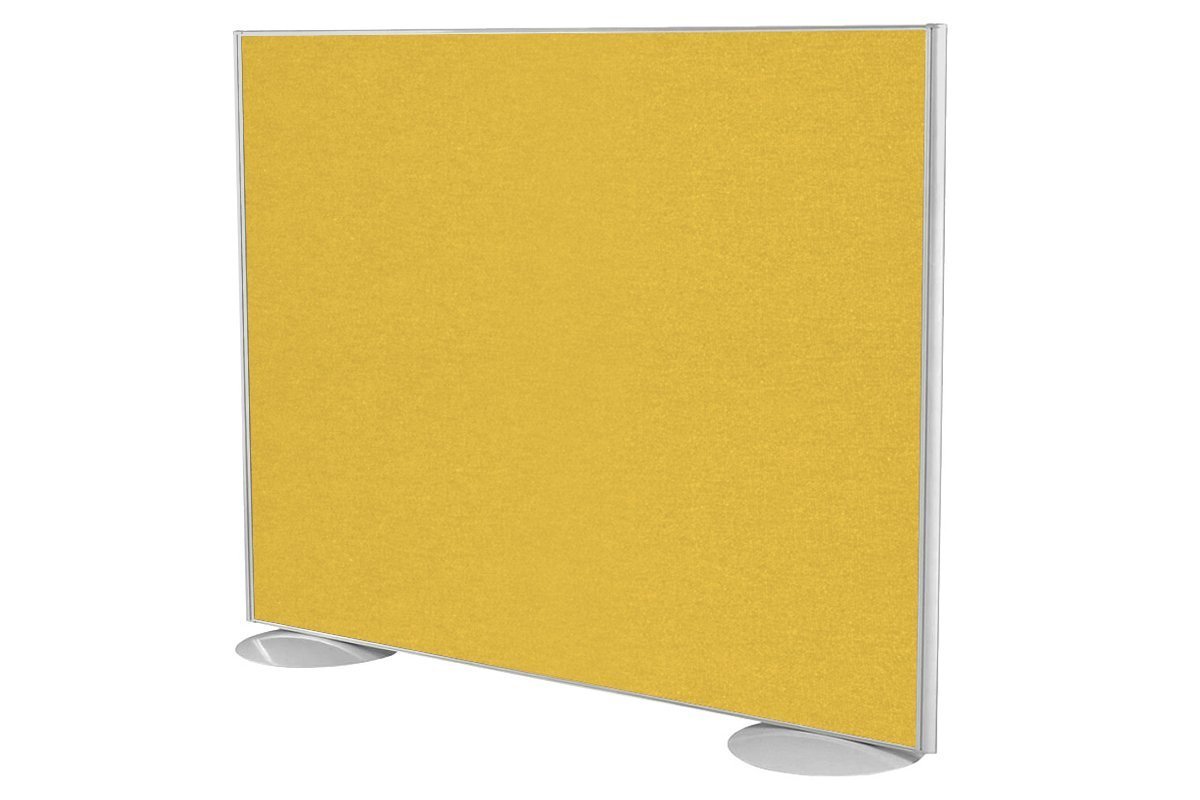 Freestanding Office Partition Screen - Fabric Panel with White Frame [1200H x 1200W] - Privacy Divider for Workspaces, Conference Rooms & Home Offices