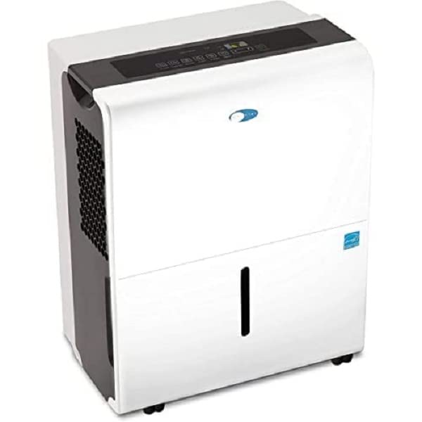 Whynter RPD-506EWP 50 Pint Energy Star Portable Dehumidifier with Built-in Pump - Covers up to 4000 sq ft - White & Black Design - Perfect for Basements, Bedrooms, and Large Spaces