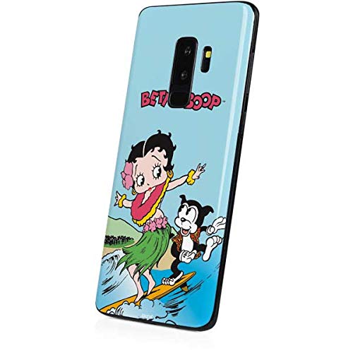 Officially Licensed Betty Boop Surfing Design Phone Skin Decal for Samsung Galaxy S9 Plus - Durable Protective Cover with Unique Artwork for Everyday Use & Travel
