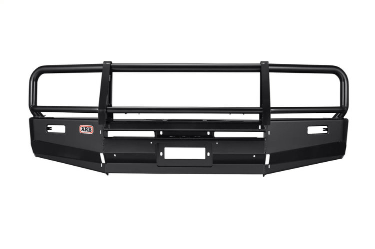 ARB 3413050B Deluxe Front Bumper for Toyota Land Cruiser 100 Series (1998-2001) - Winch Ready with Grille Guard, Black Powder Coat Finish - Off-Road Protection & Adventure-Ready Upgrade
