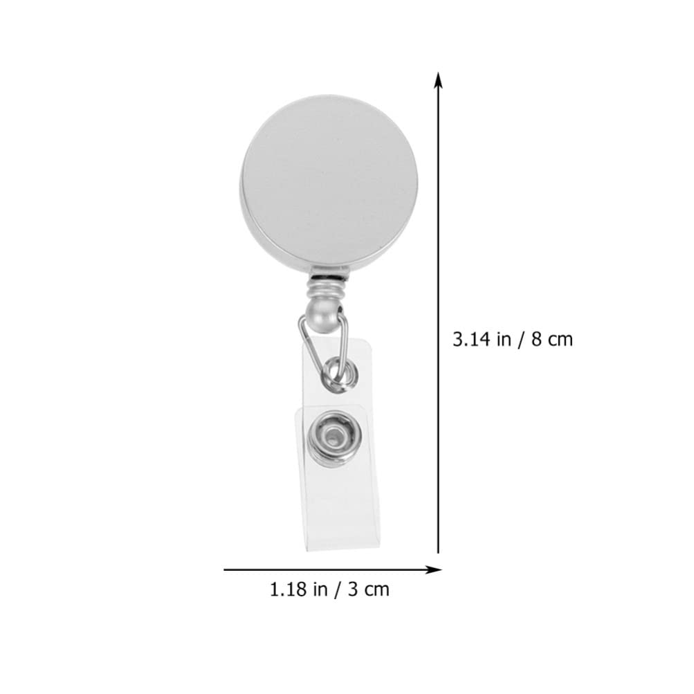 Operitacx 8-Pack Retractable ID Badge Holders with Reel Clips - Durable Name Tag & Keychain Holder for School, Office, Events - Perfect for Employee IDs, Security Badges, and Party Bag Stuffers
