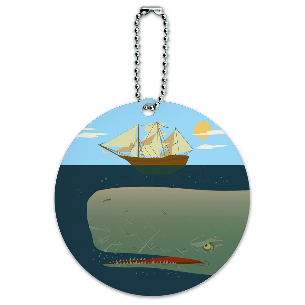 Durable Sperm Whale Luggage Tag - Waterproof ID Card for Suitcases, Carry-On Bags & Backpacks - Perfect for Travel, Business Trips & Vacation Identification
