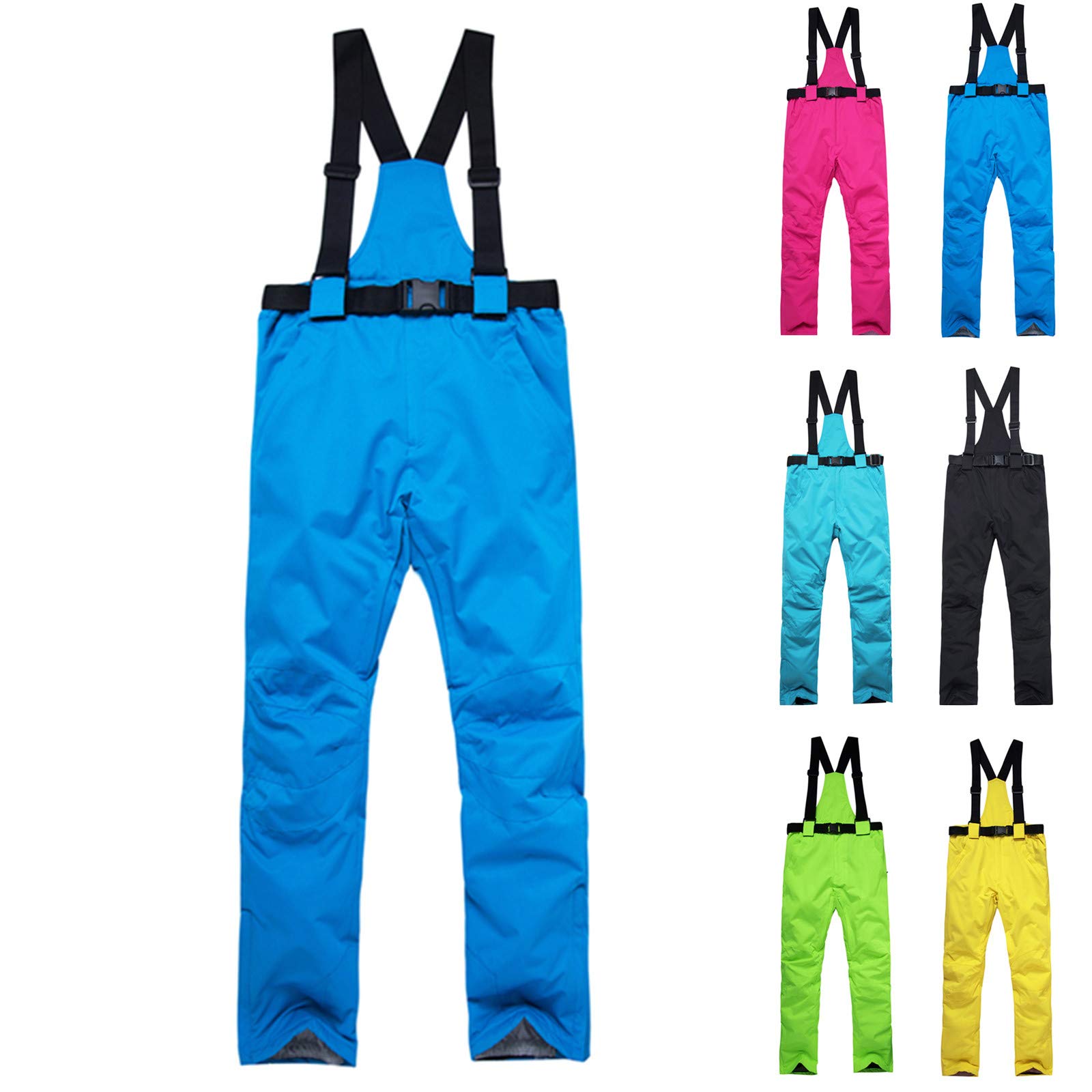OrchidAmor Women's Waterproof Insulated Snow Pants with Back Strap - Winter Ski Bib Overalls for Snowboarding & Cold Weather Activities