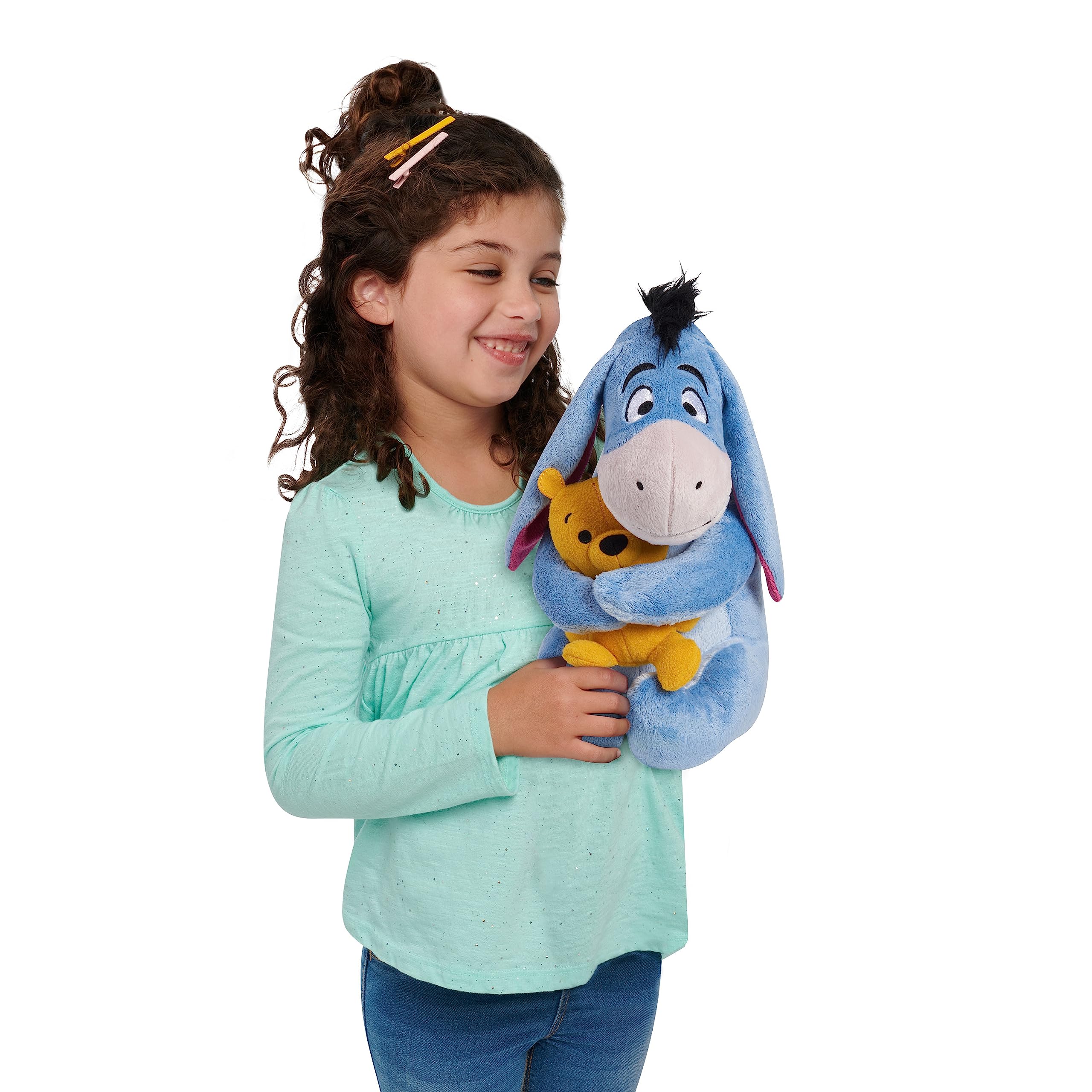 Disney Classic Winnie the Pooh and Eeyore Plush Stuffed Animals - Soft Cuddly Toy for Kids, Baby Shower Gift, Nursery Decor, and Disney Collection
