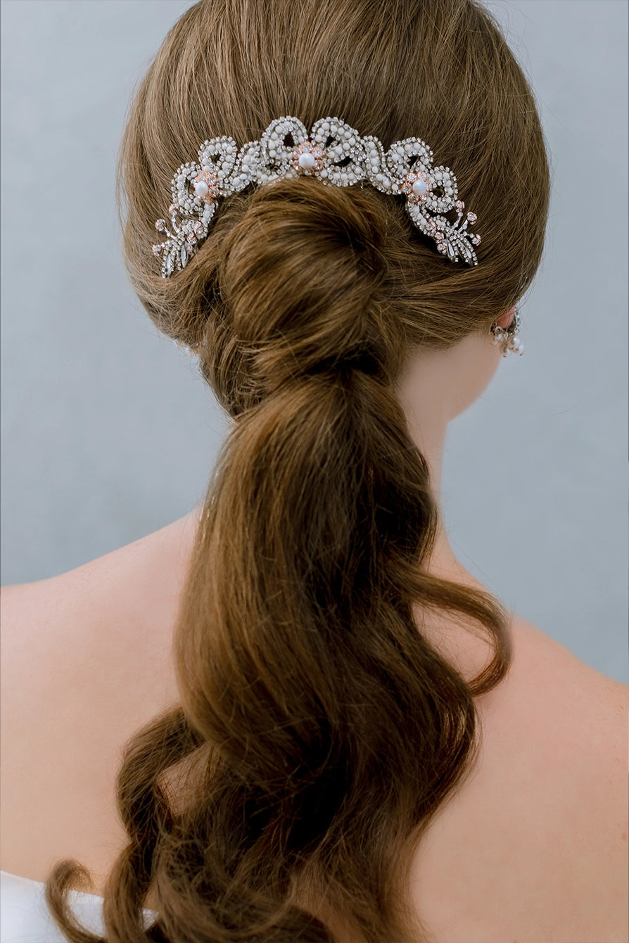 Bowtiful Comb - Elegant Hair Comb for Women | Perfect for Weddings, Prom & Special Occasions | Smooth Detangling & Styling Tool