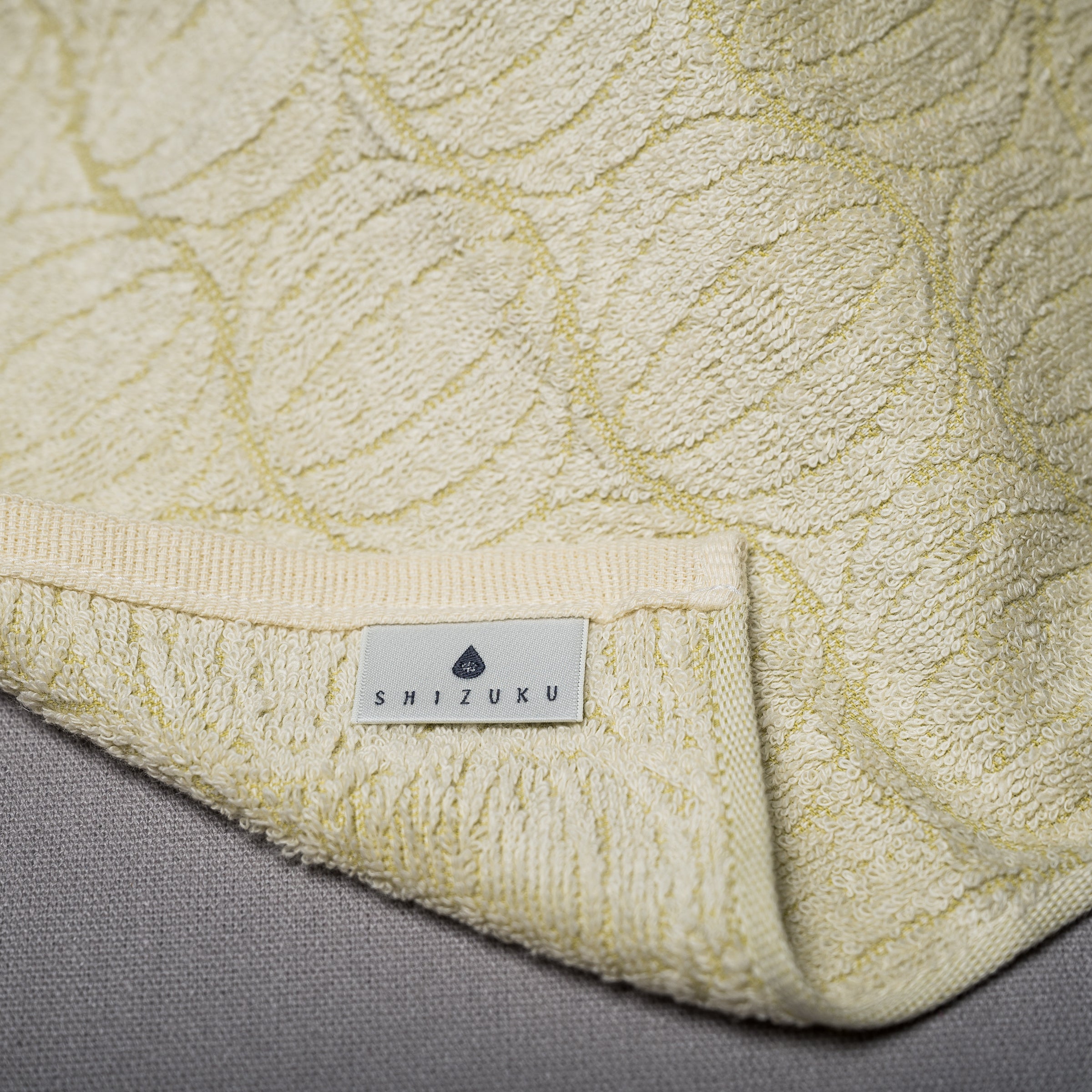 SHIZUKU Organic Cotton Face Towel - Natural Vegetable Dyed, Soft & Absorbent, 7 Color Options - Perfect for Spa, Facial Care & Gentle Exfoliation