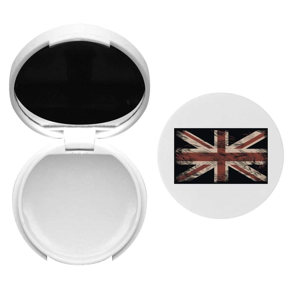 British Flag Lip Balm with Mirror - Moisturizing & Portable for Dry Lips - Perfect for Travel, Gifts, and Everyday Use (BM00023918)