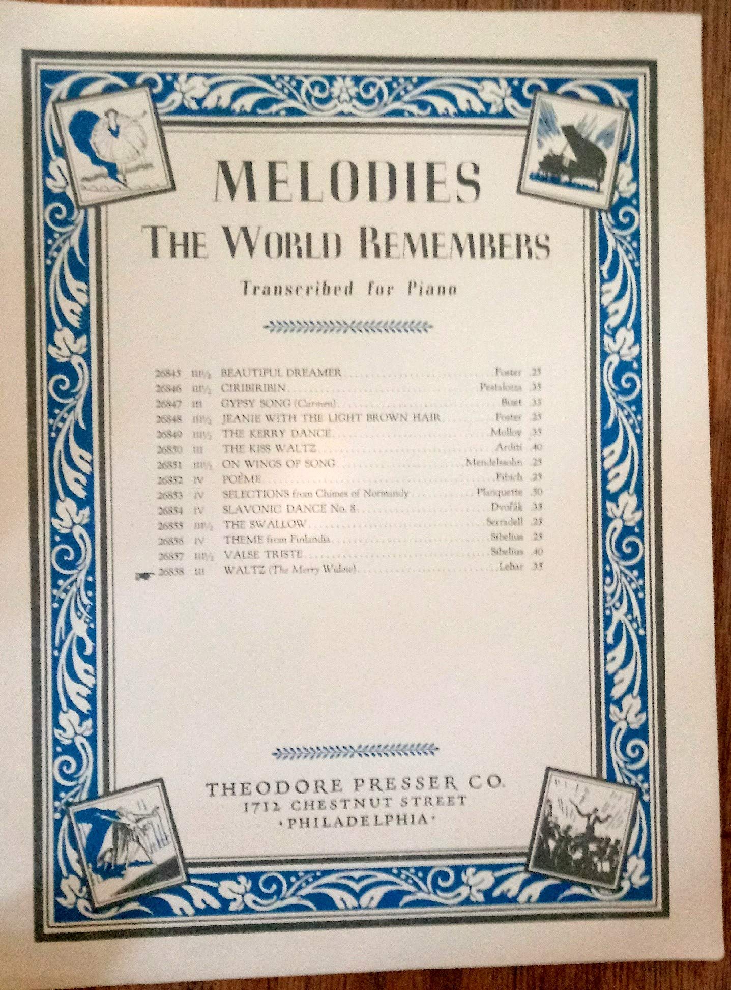 Original Sheet Music for Merry Widow Waltz by Franz Lehar (1932 Edition) - Perfect for Piano Performance, Music Collectors & Vintage Enthusiasts
