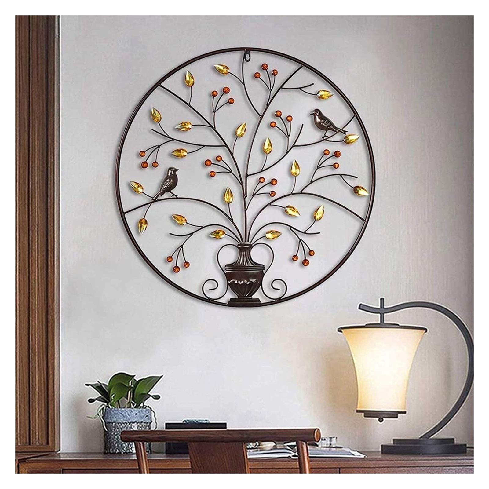 Tree of Life Metal Wall Art - Large Contemporary Sculpture for Home & Office Decor - Durable Modern Hanging Ornament for Living Room, Study, Bedroom - Unique Gift Idea for Housewarming & Holidays
