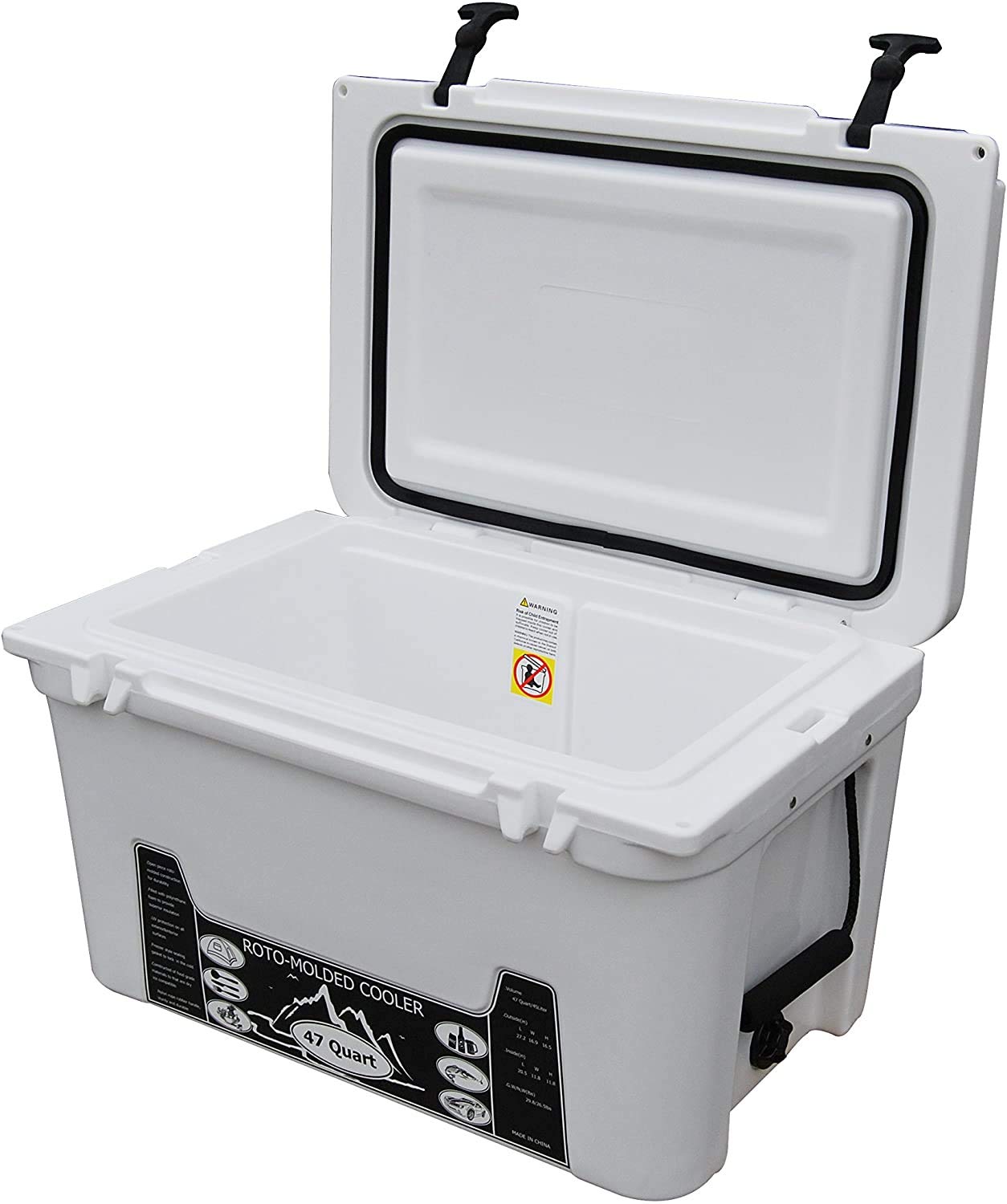 BKC RC291 Heavy-Duty Multi-Day Camping Cooler with Extended Ice Retention - Perfect for Outdoor Adventures, Fishing Trips, and Tailgating Parties