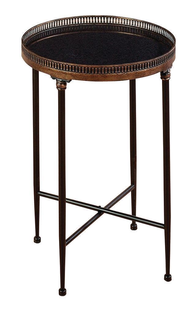 Deco 79 Modern Black Metal Side Table with Tray Top - 18