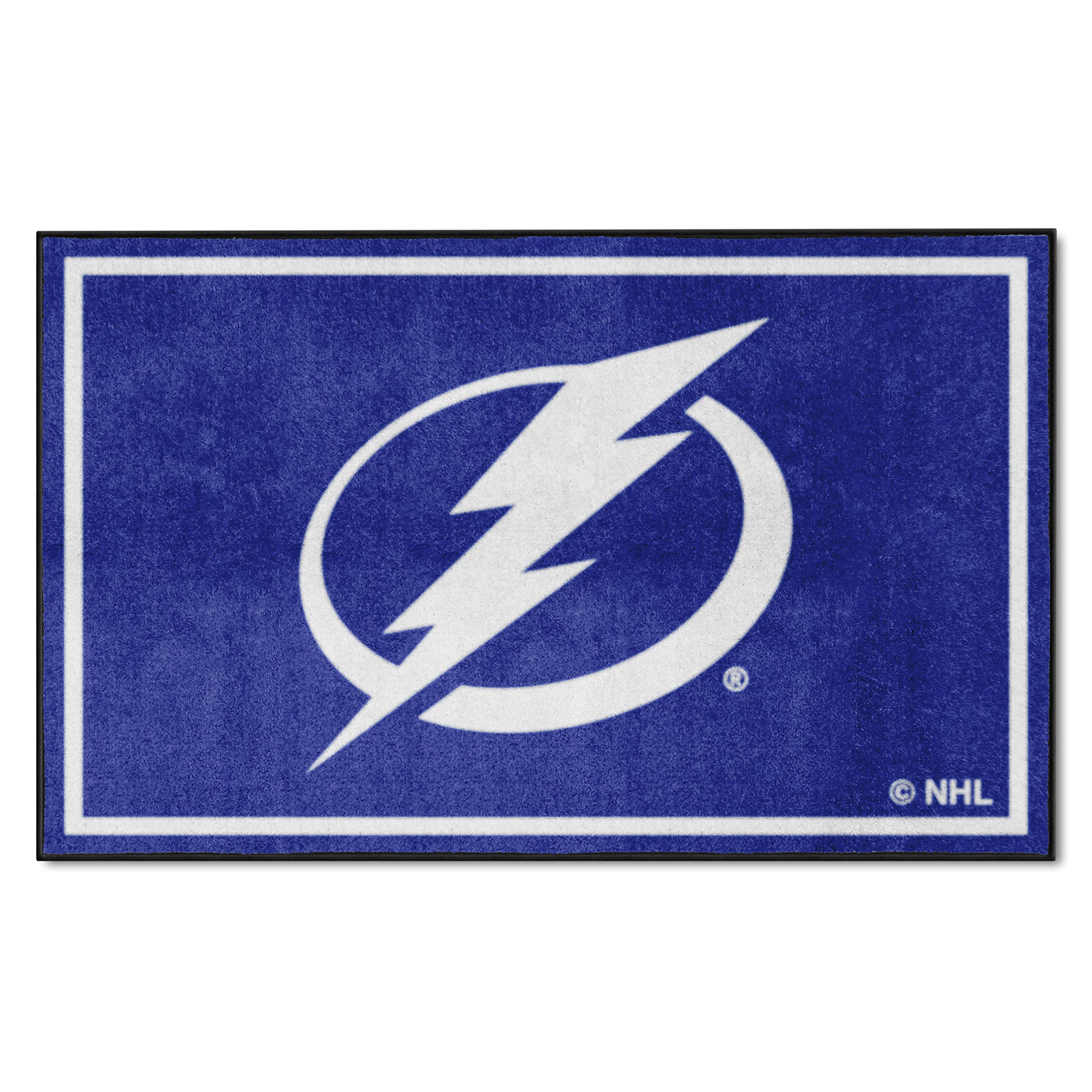 Tampa Bay Lightning NHL Team Logo Area Rug - Soft Non-Slip Floor Mat for Living Room, Bedroom & Game Room Decor