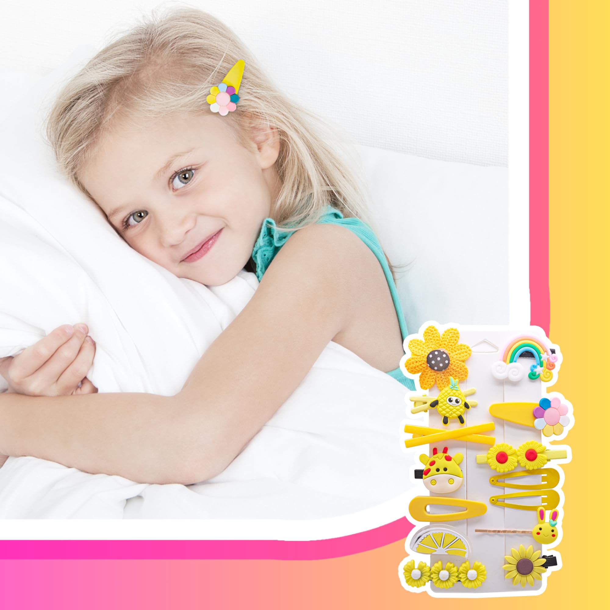 124PCS Cute Candy Colorful Flower Hair Clips & Barrettes for Girls, Toddlers, Teens & Women - Perfect for School, Parties & Everyday Wear - All Ages Hair Accessories Gift Set