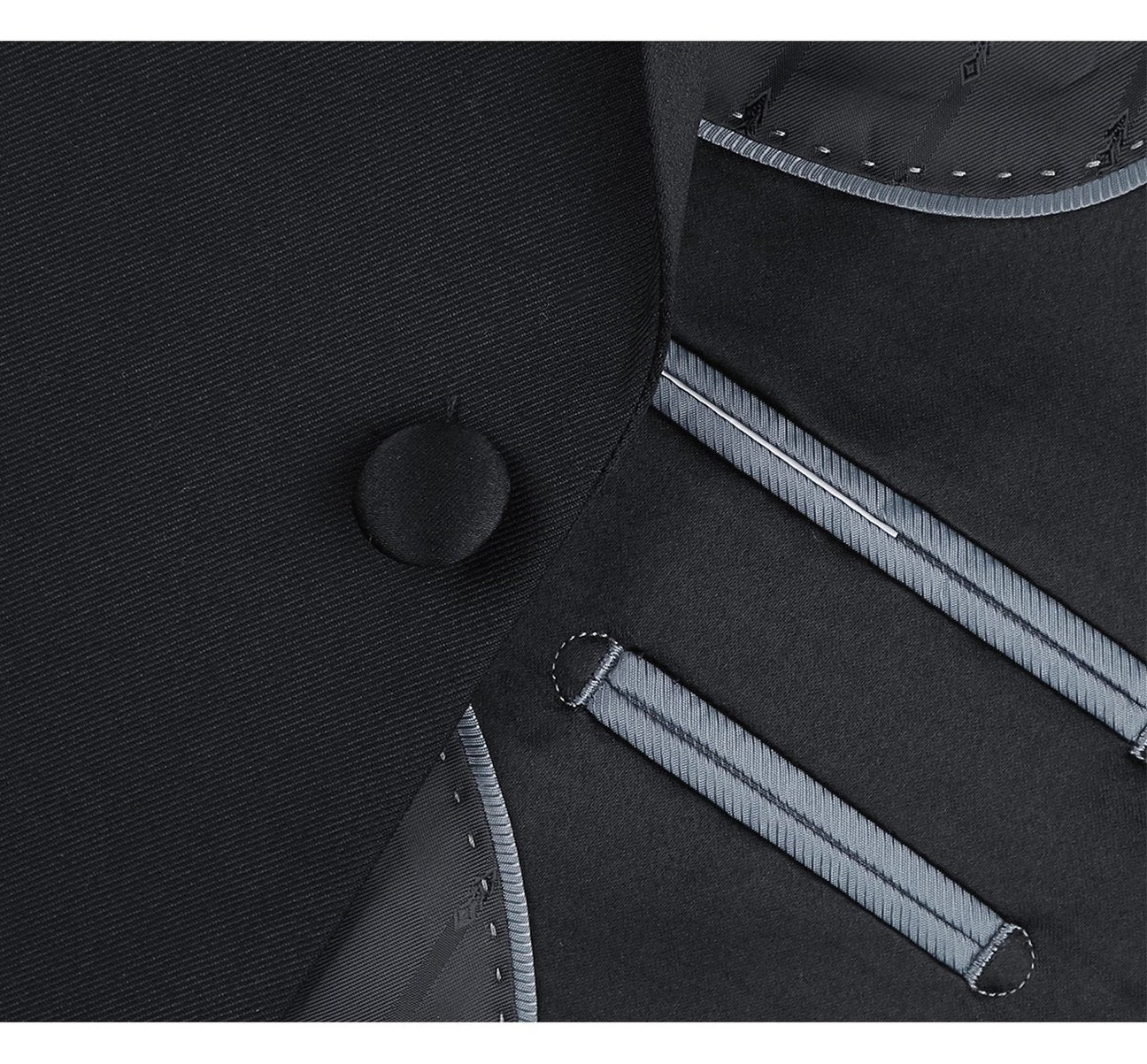 Alessandro Vitello by Renoir Satin Slim Fit Notched Lapel 2 Piece Tuxedo Suit RI201 | Formal Wedding Attire, Black Tie Events & Evening Gala Outfit