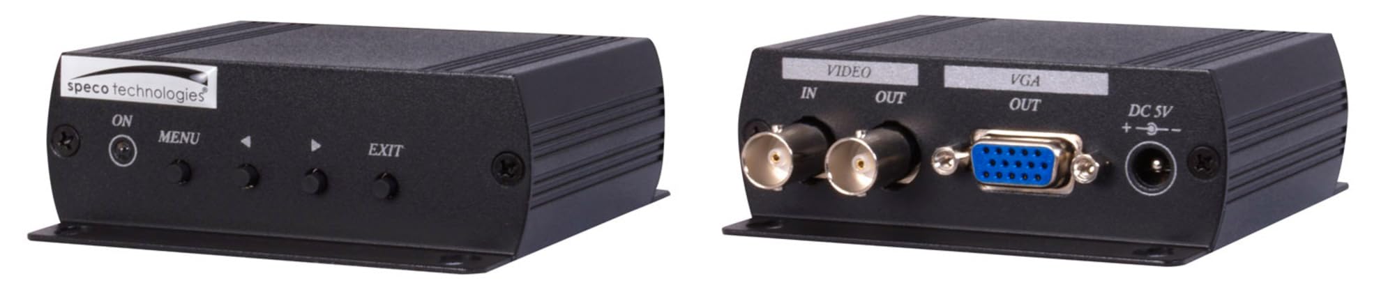 Speco BNCVGAHR Composite Video to VGA Converter - High Resolution Signal Adapter for CCTV, Gaming & Home Theater Setup