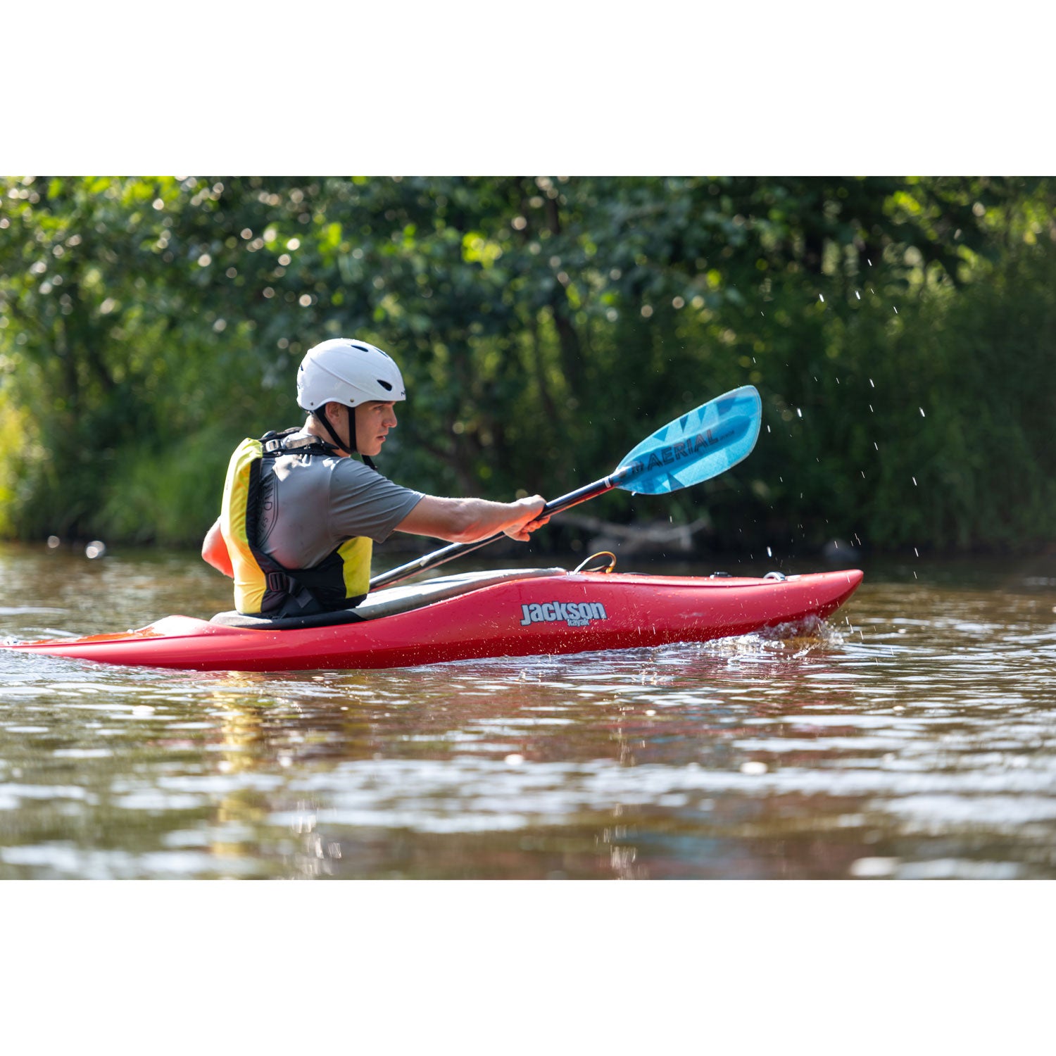 Aqua Bound Aerial Minor Fiberglass Straight Shaft 1-Piece Kayak Paddle - Lightweight & Durable for Recreational Kayaking, Canoeing & Water Sports