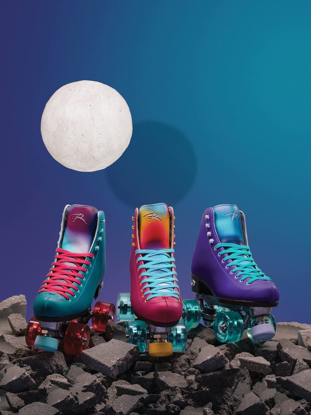 Riedell Orbit Women's Outdoor Quad Roller Skates for Park, Trail & Street Skating - Comfortable & Durable Design