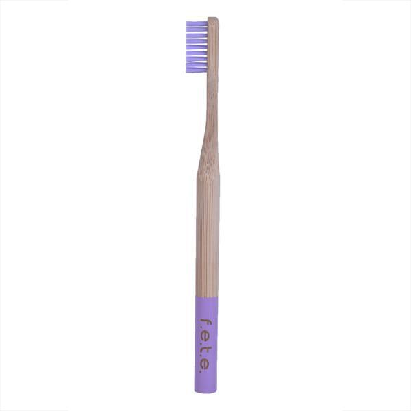 Eco-Friendly Bamboo Toothbrush with Soft Bristles - Purple | Biodegradable & Sustainable Oral Care for Home, Travel & Zero Waste Lifestyle