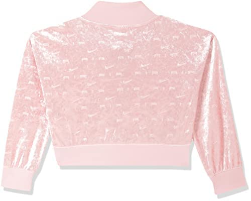Nike Kids Girls NSW Air Jacket - Lightweight Windbreaker Jacket for Little & Big Kids (14-16) in Pink Glaze/White - Perfect for School, Sports & Outdoor Activities