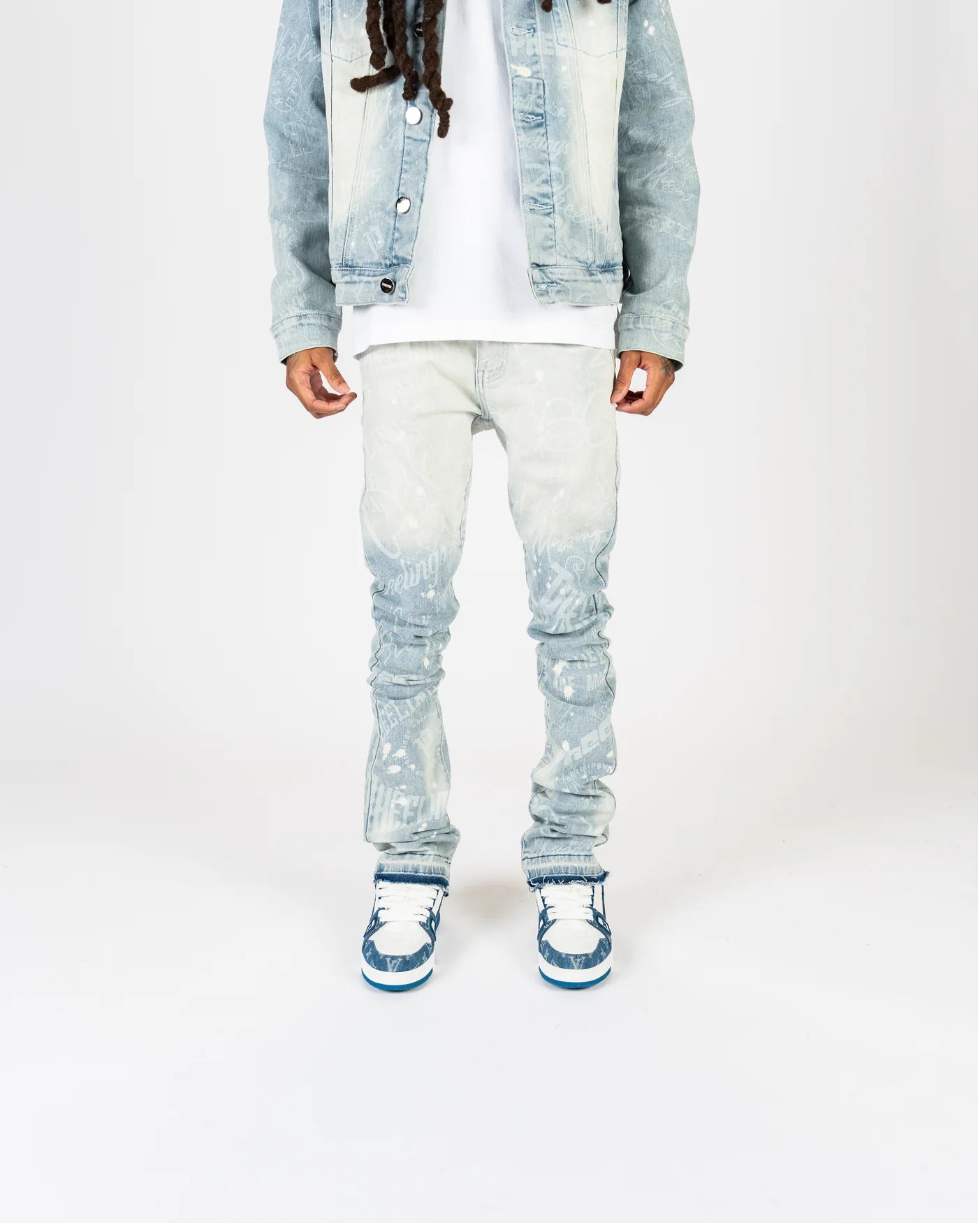 PHEELINGS Joyful Journey Denim Jacket for Women - Stylish Distressed Vintage Denim Coat - Perfect for Casual Outfits, Streetwear & Fall Fashion