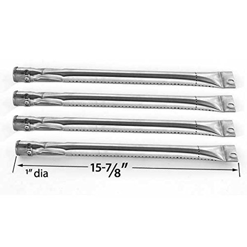 Charmglow 810-7400-S Replacement Grill Kit - 4 Stainless Steel Burners, Heat Plates & Cooking Grates for Gas Grills | Perfect for Backyard BBQs, Outdoor Cooking & Patio Parties