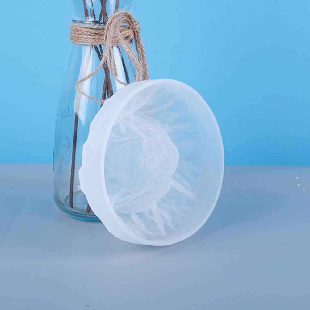 EXCEART 1-Piece Epoxy Resin Volcano Rockery Ashtray Silicone Mold - Large White Soap, Candle & Jewelry Organizer Tray - Perfect for DIY Resin Art, Home Decor & Smoking Accessories