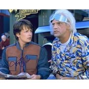Authentic Michael J. Fox & Christopher Lloyd Signed 16x20 Back to the Future II Photo - JSA & BAS Certified - Perfect for Movie Memorabilia Collectors & Home Theater Decor