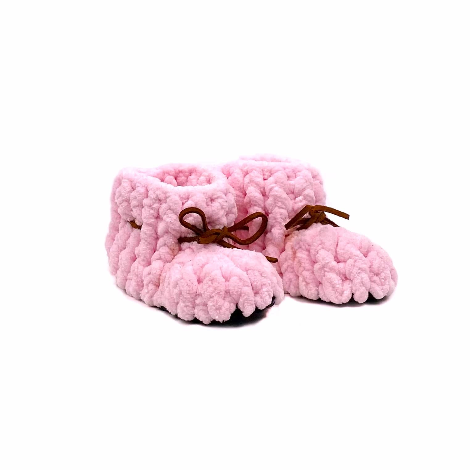 Handmade Baby Booties for 6-12 Months - Soft & Cozy Unisex Infant Shoes with Adjustable Ankle Support | Perfect for First Steps, Photo Shoots & Winter Outfits | Baby Girl & Boy Sock Shoes