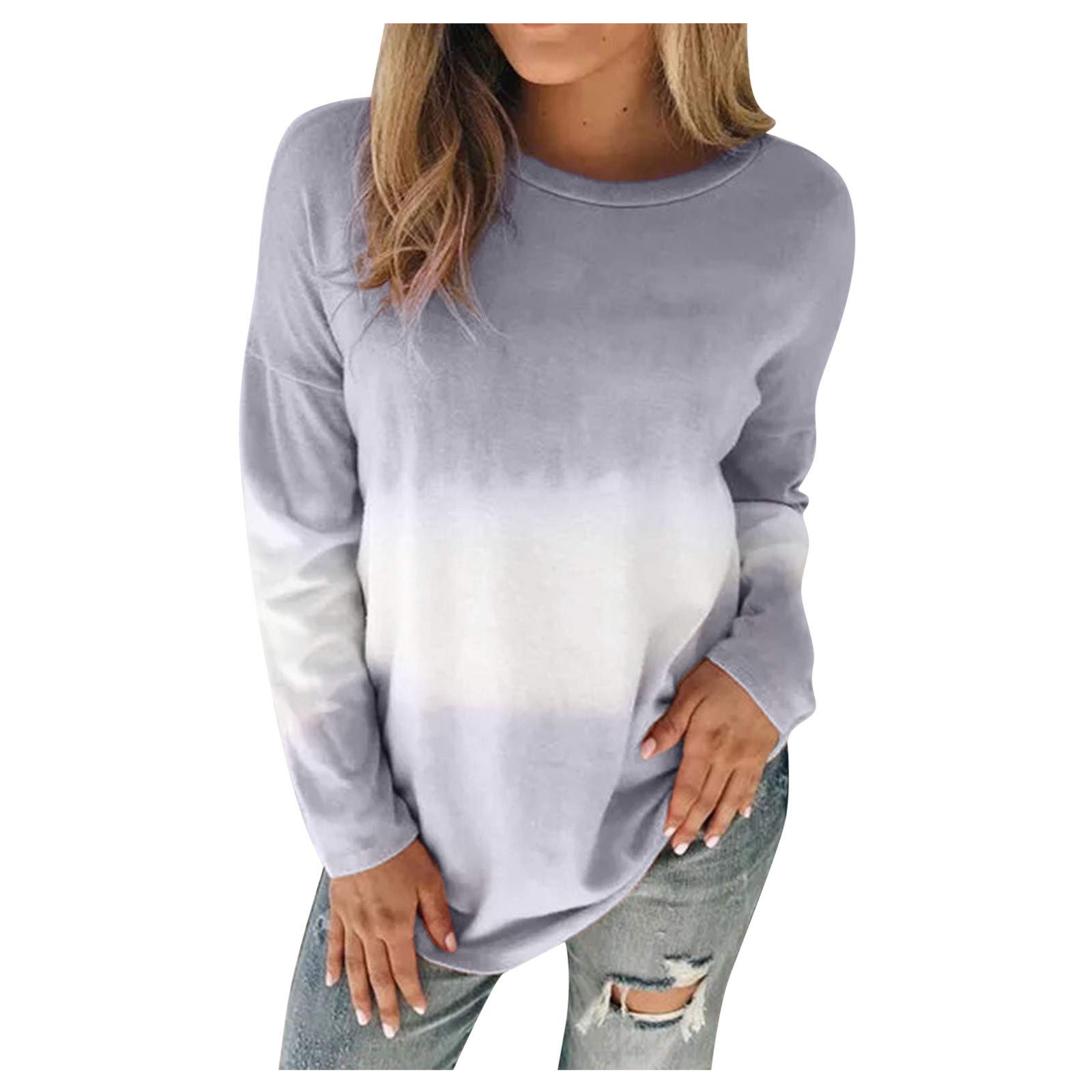 Women's Long Sleeve Tunic Tops - Soft Loose Casual Shirt for Everyday Wear | Perfect for Work, Weekend & Layering Outfits