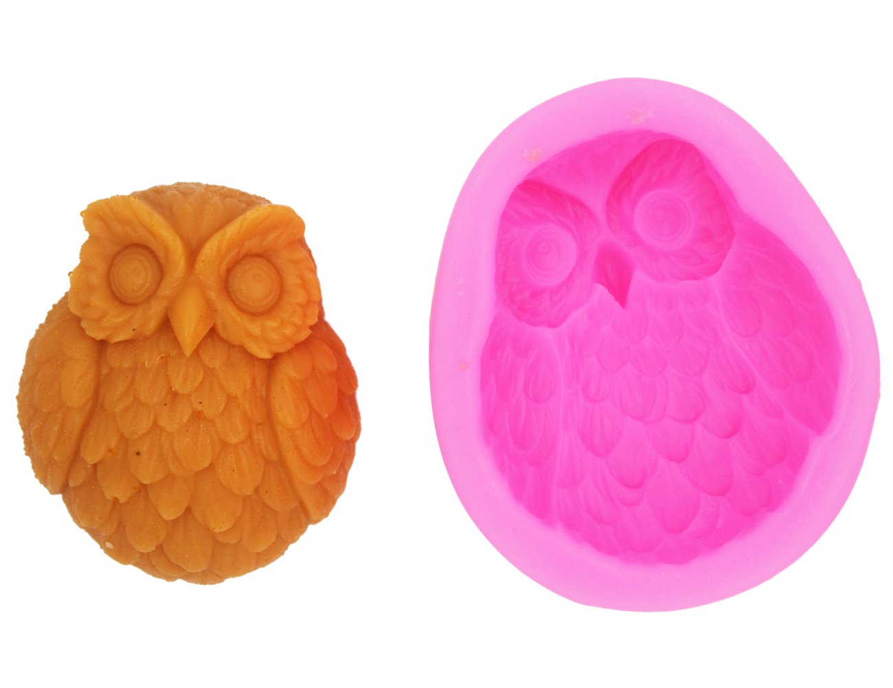 Premium Owl-Shaped Silicone Molds for Soap, Chocolate, Candy, Baking & Fondant - 2 Pack - Perfect for DIY Crafts, Party Favors & Homemade Treats