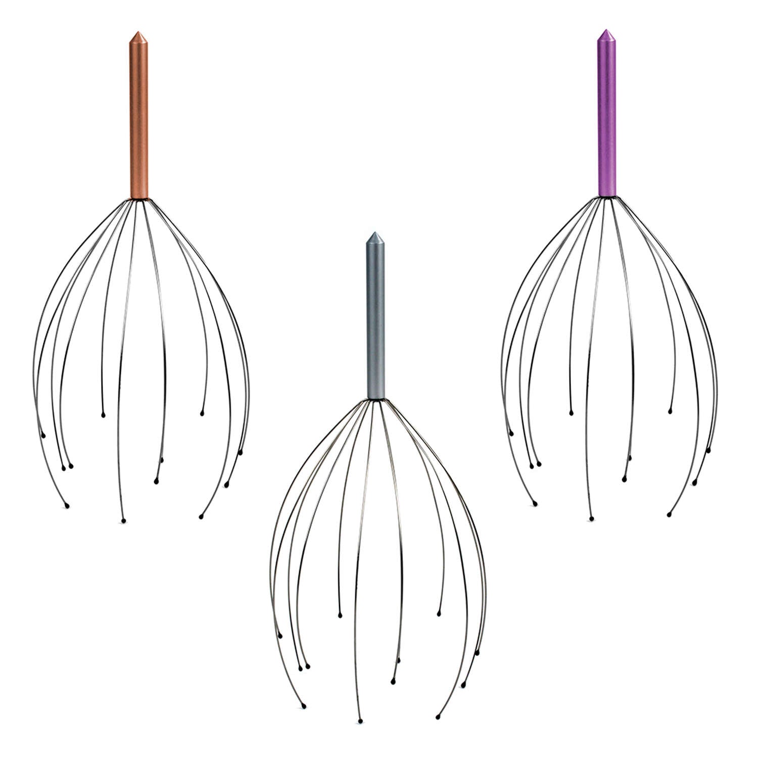 Electric Scalp Massager for Relaxation - Portable Head Massager with 8 Nodes for Stress Relief & Tension Reduction - Perfect for Home, Office & Travel Use