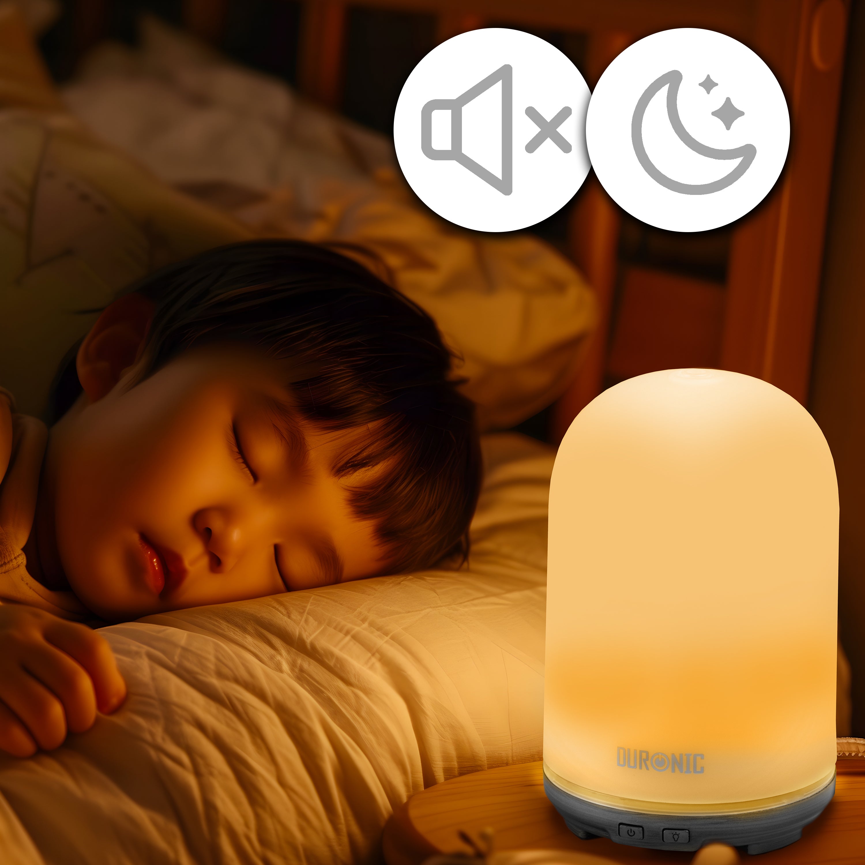 Duronic AD13 100ml Ultrasonic Essential Oil Diffuser - 7 Color LED Aromatherapy Diffuser with Auto Shut-Off | Perfect for Home, Office, Bedroom & Spa | Creates Relaxing Ambiance for Sleep, Yoga & Stress Relief