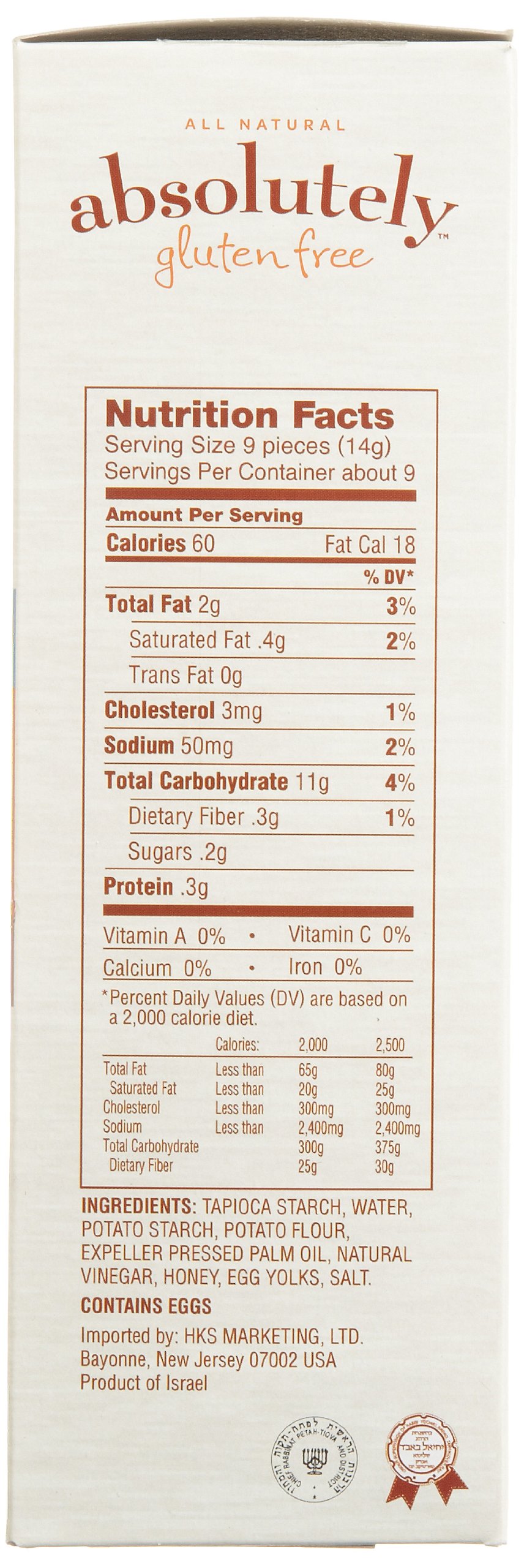 Absolutely Gluten Free Crackers - Original Flavor 4.4oz (Pack of 6) | Healthy Snack for Kids & Adults | Perfect for School Lunches, Office Snacks & Travel