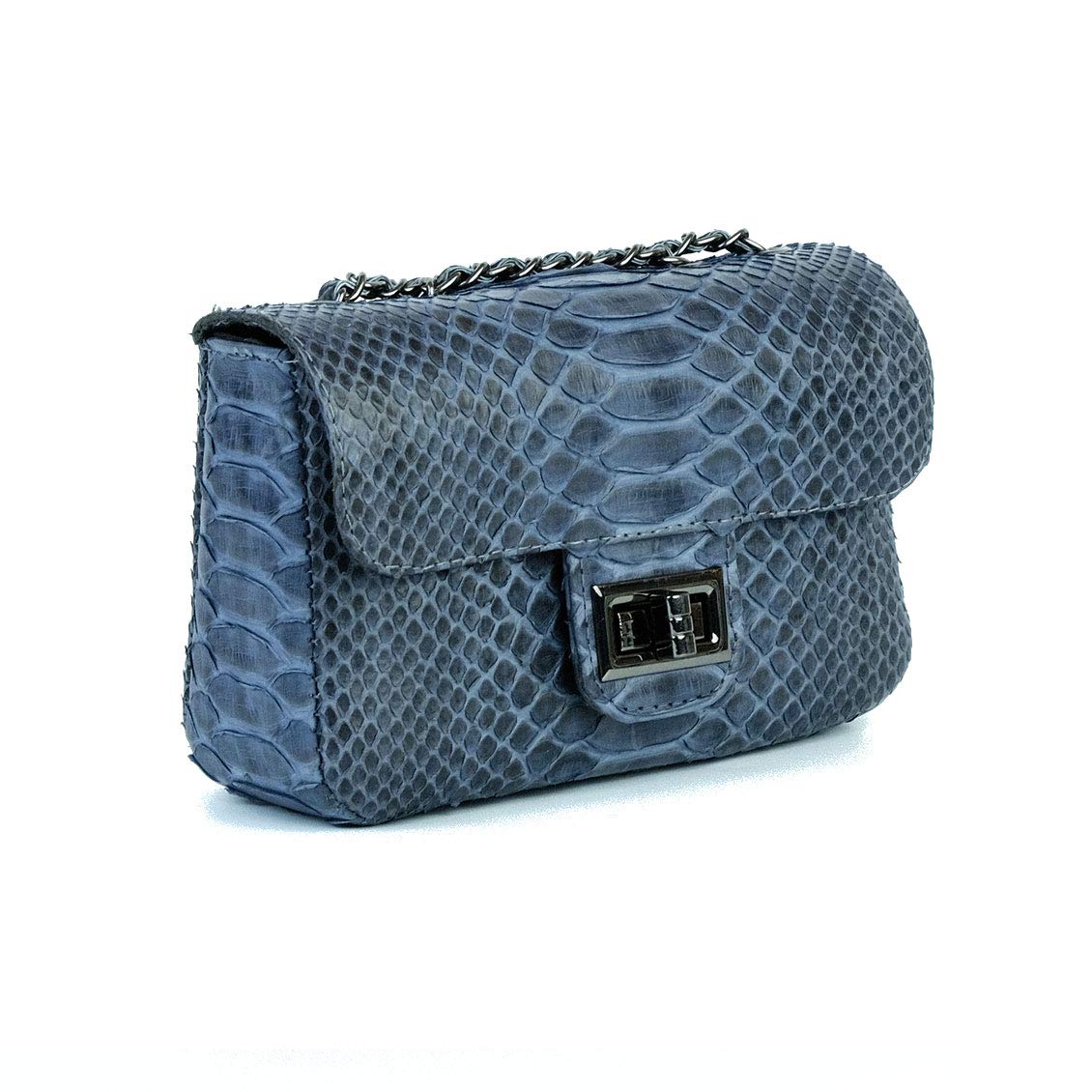 Python Leather Small Crossbody Bag | Genuine Snakeskin Purse | Stylish Small Leather Shoulder Bag | Compact Sling Bag for Women | Perfect for Everyday Use, Date Nights & Travel Accessories